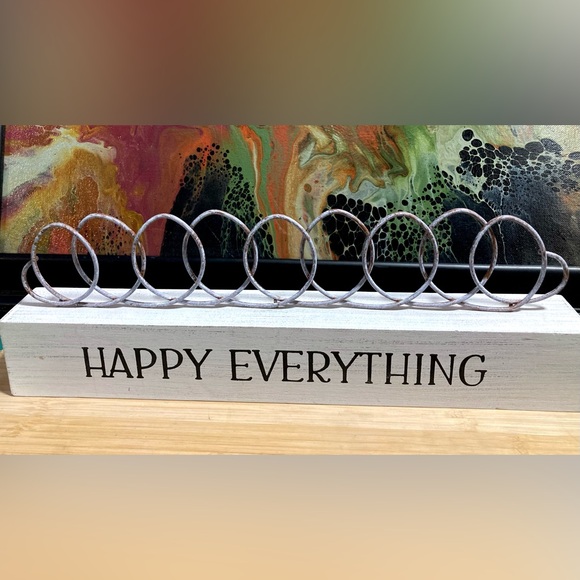 Happy Everything Card Holder Card Stand Card Organizer Cottagecore Holiday Decor - Picture 4 of 13